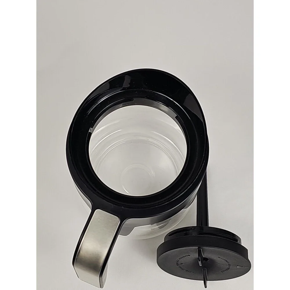 Ninja Glass Coffee Carafe Replacement 10-12 Cup Black Lid Genuine OEM